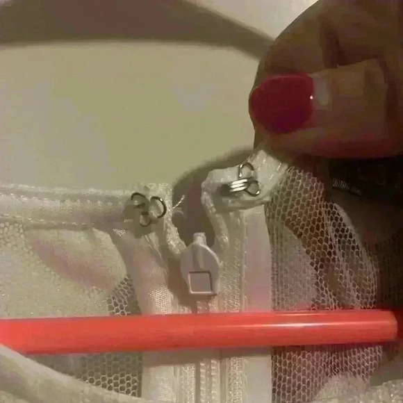 Love X Design size L white pantsuit w polka dot detailing, great for bride! NWT - Picture 8 of 12